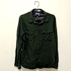 Billabong 100% Cotton Men’s Shirt, Green Size L